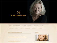 Tablet Screenshot of mariannemendt.at